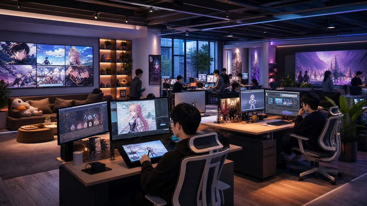 玩物社区传媒公司办公室-动漫创作团队